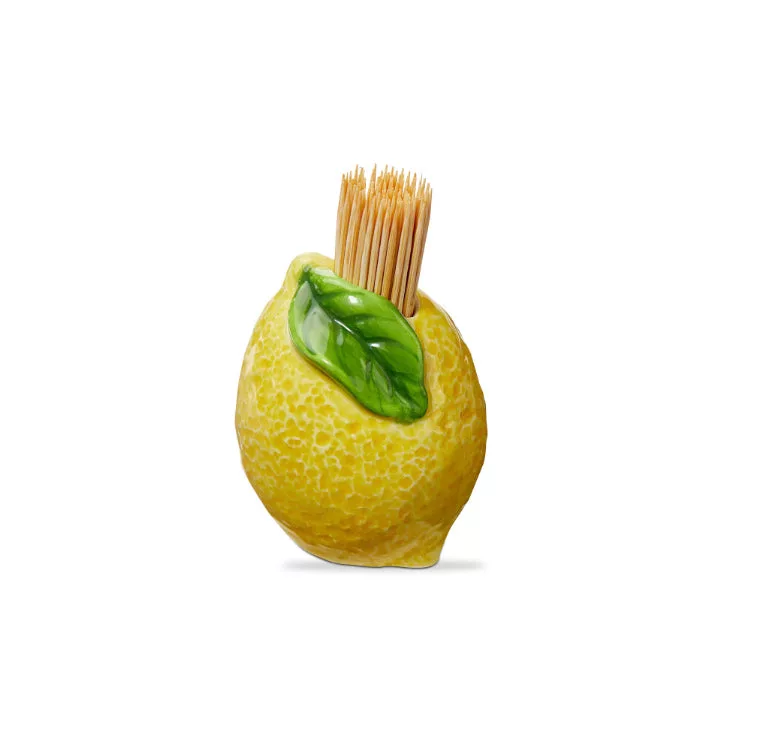 Lemon Toothpick Holder Set