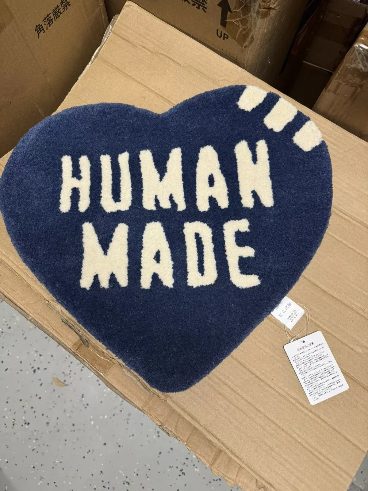 Human Made Miscellaneous Human Made Heart Rug Small blue
