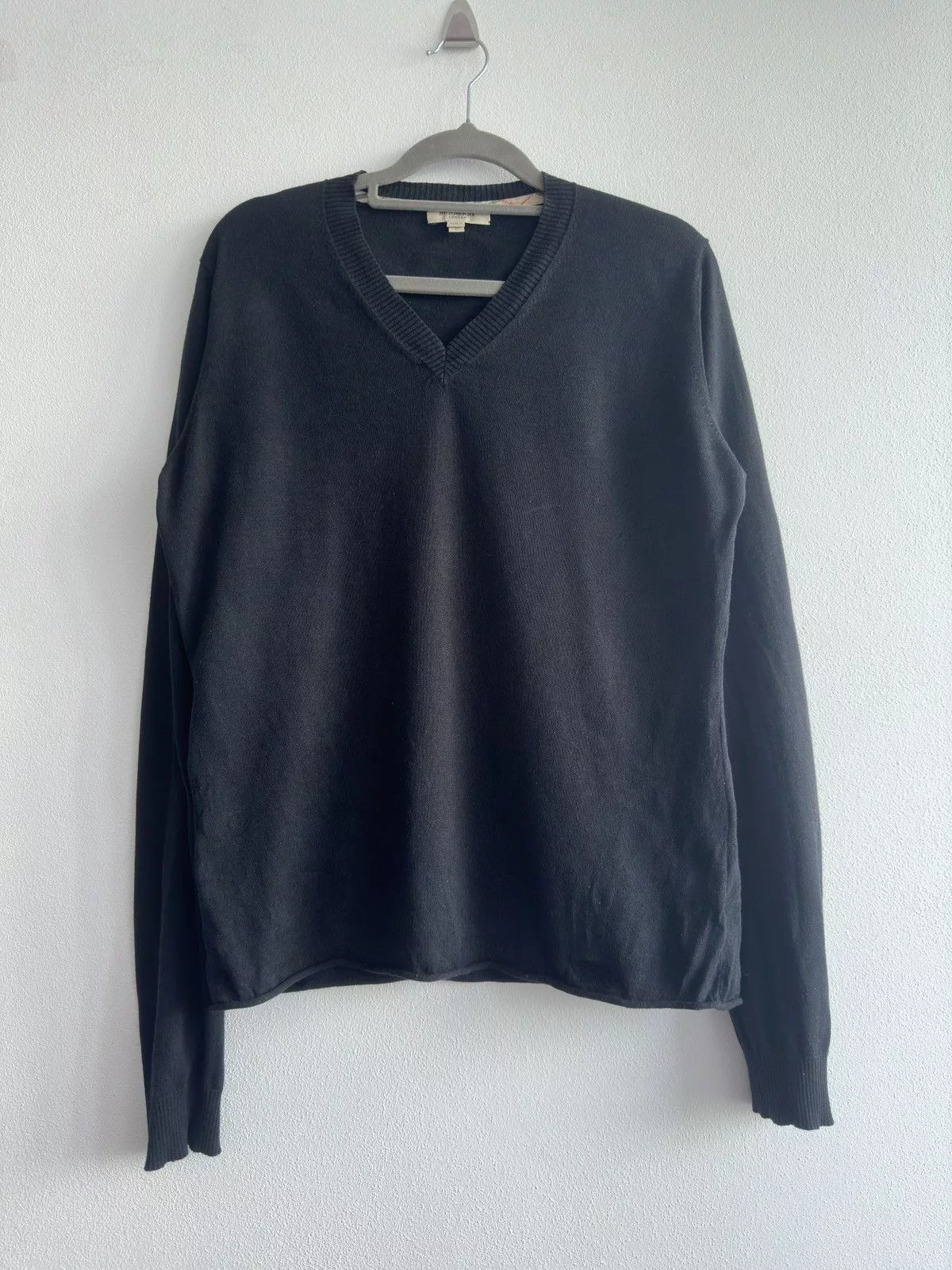 Burberry Sweaters Burberry × Vintage Burberry vintage long sleeve sweater Black