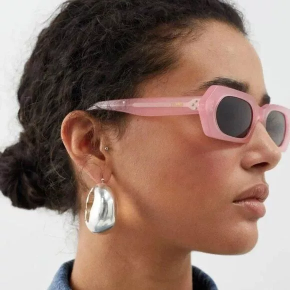 Celine Sunglasses NEW CELINE CL40243I 72J SUNGLASSES GEOMETRIC PINK GREY WOMEN