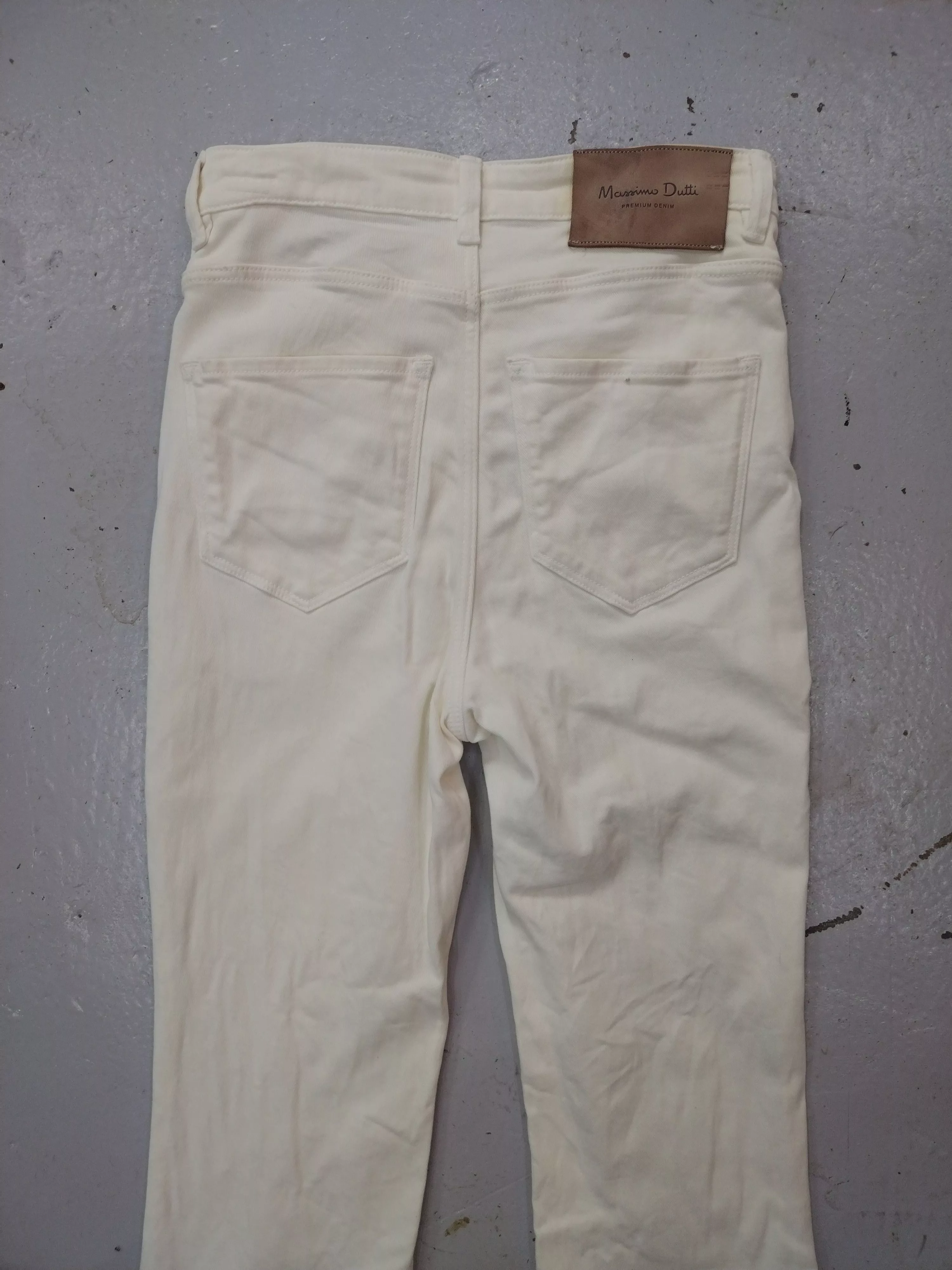 Massimo Dutti Jeans Massimo Dutti × Mossimo Flared boot cut mossimo dutti stretchable jeans denim White Streetwear