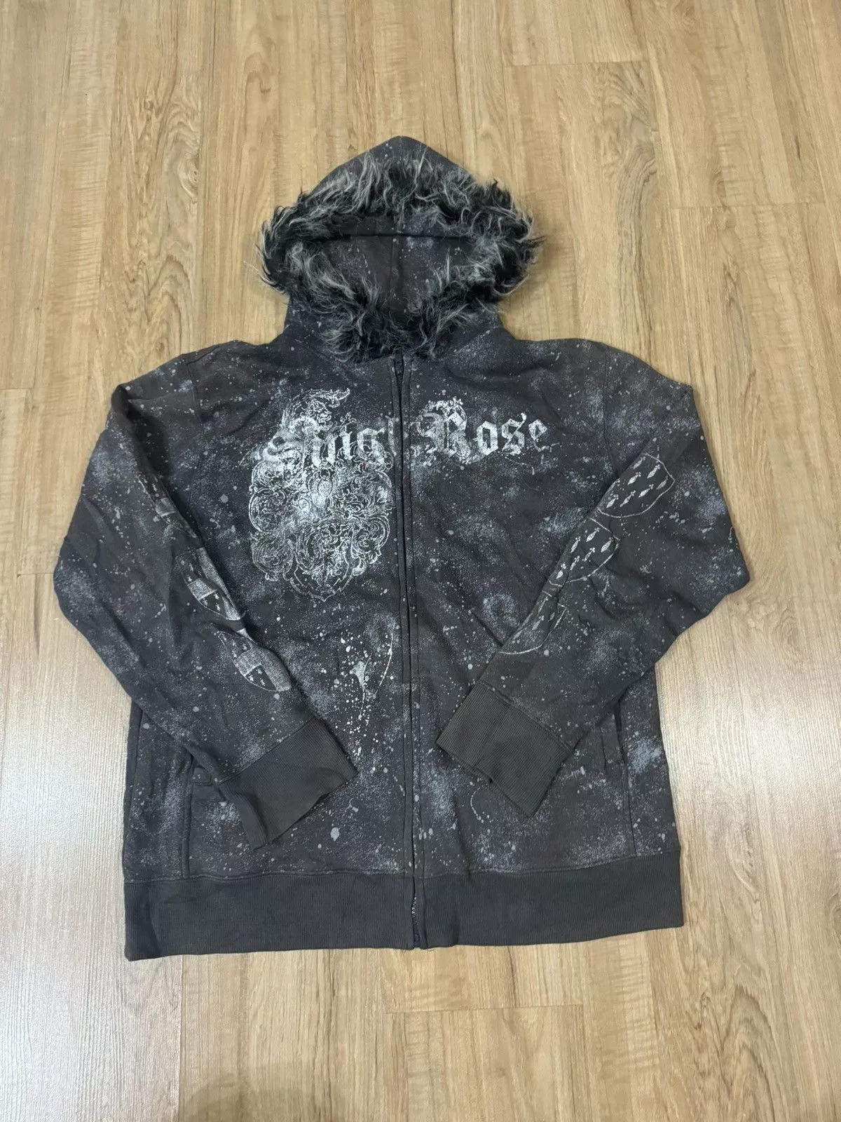 In The Attic Light Jackets In The Attic × Seditionaries SPLENDID SATISFACTION HOODIE Gray