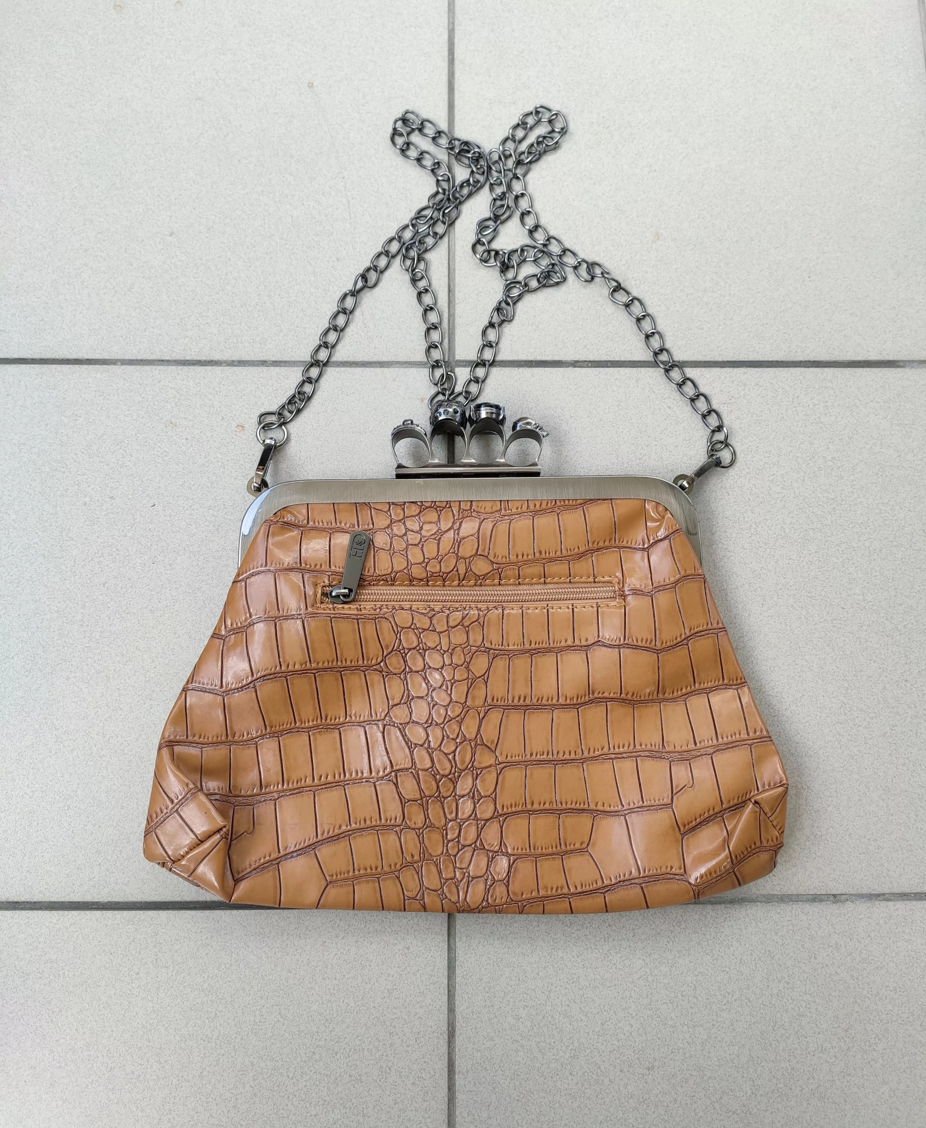Designer Mini Bags Designer × Vintage Rare leather Bag opium cyber y2k alternative avant garde Beige