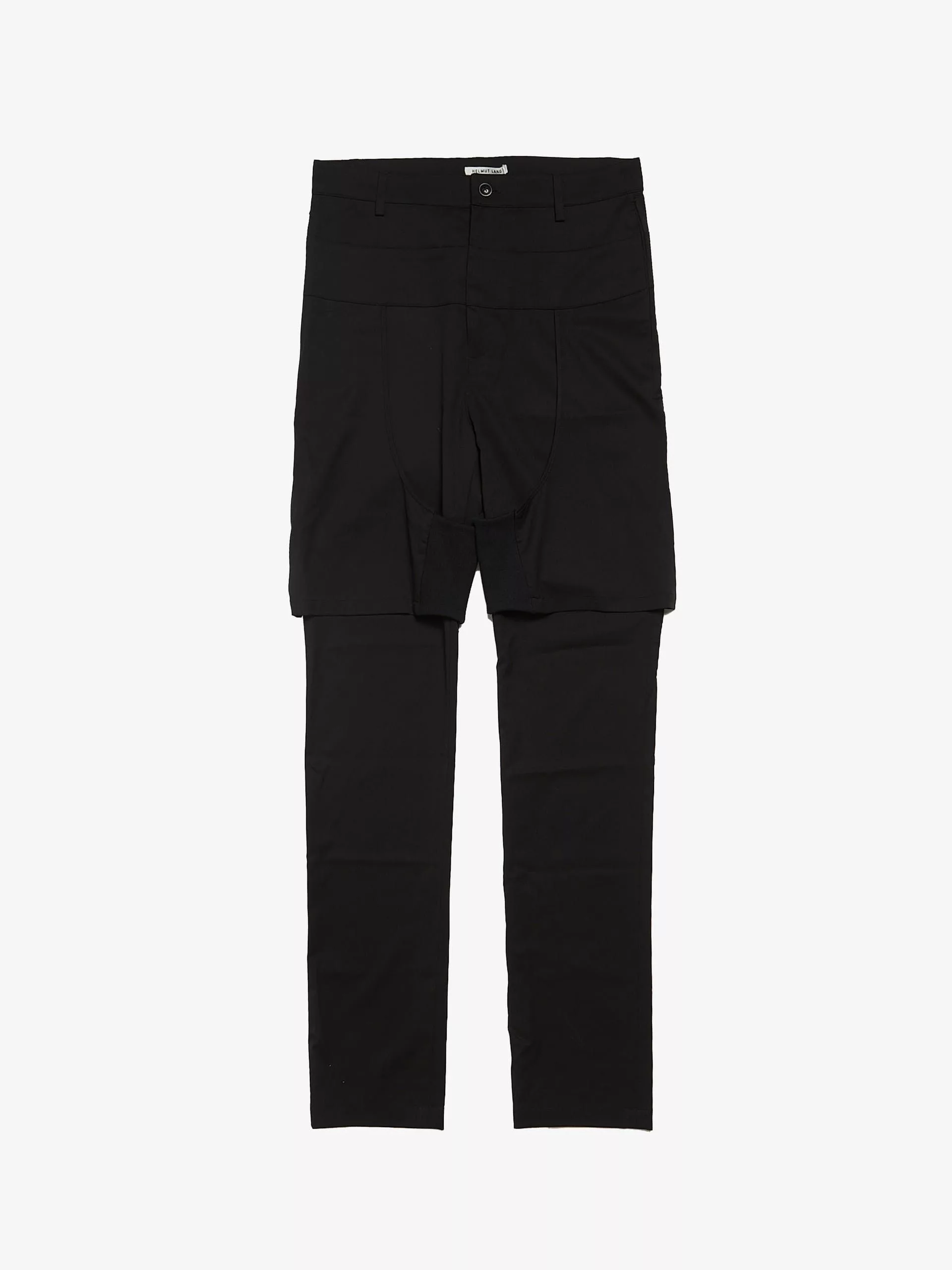 Helmut Lang Casual Pants Helmut Lang Black Deconstructed Back Laced Trousers