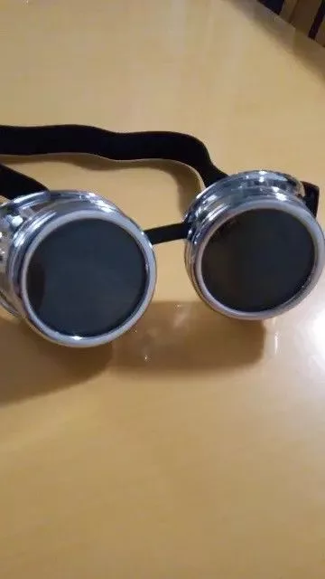 Electric Visual Glasses Electric Visual × Japanese Brand Steampunk Goggles Welding Gothic Glasses Silver Streetwear
