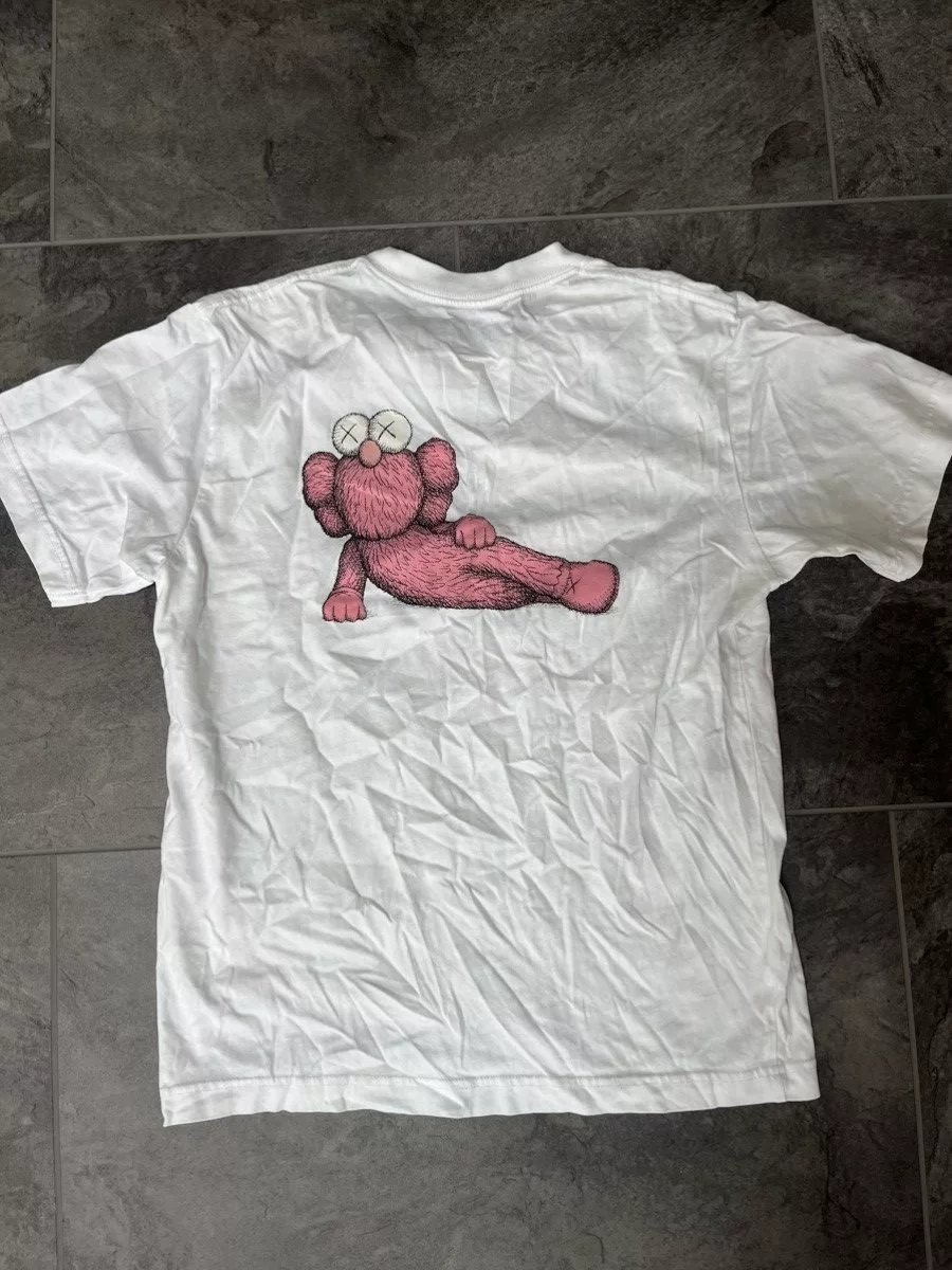 Kaws Short Sleeve T Shirts Kaws White Tee (Small)