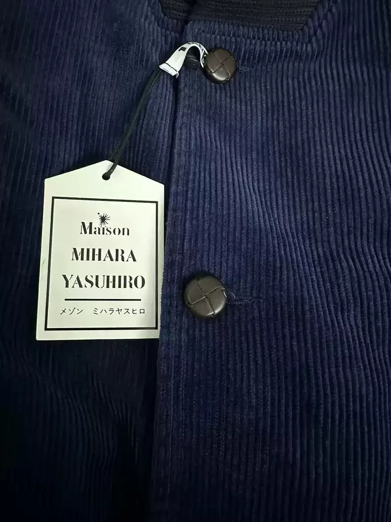 Maison MIHARA YASUHIRO Light Jackets Maison MIHARA YASUHIRO Mihara Yasuhiro yard corduroy coat Blue
