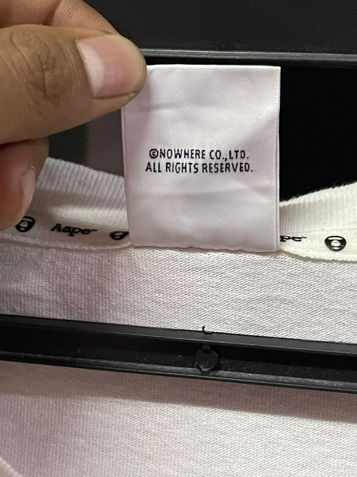 Aape Short Sleeve T Shirts Aape Tee White