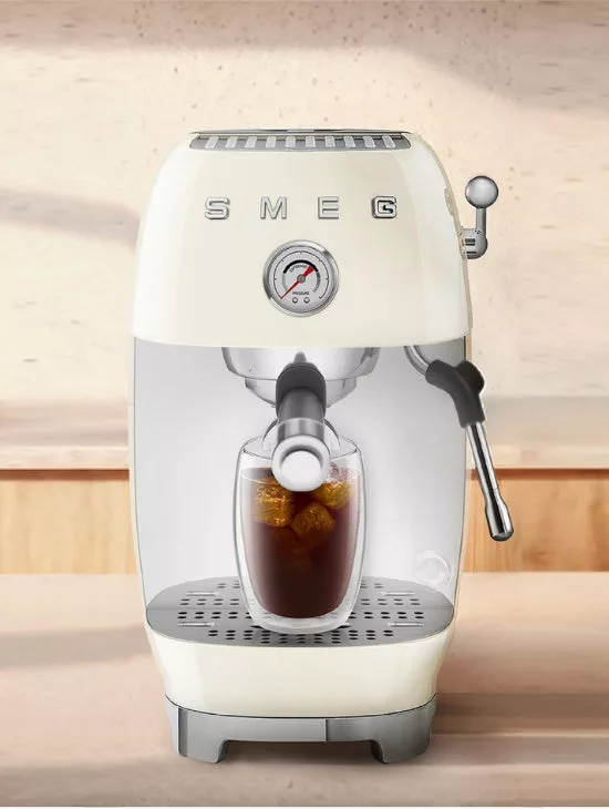 SMEG Espresso and Cold Brew Machine Cream