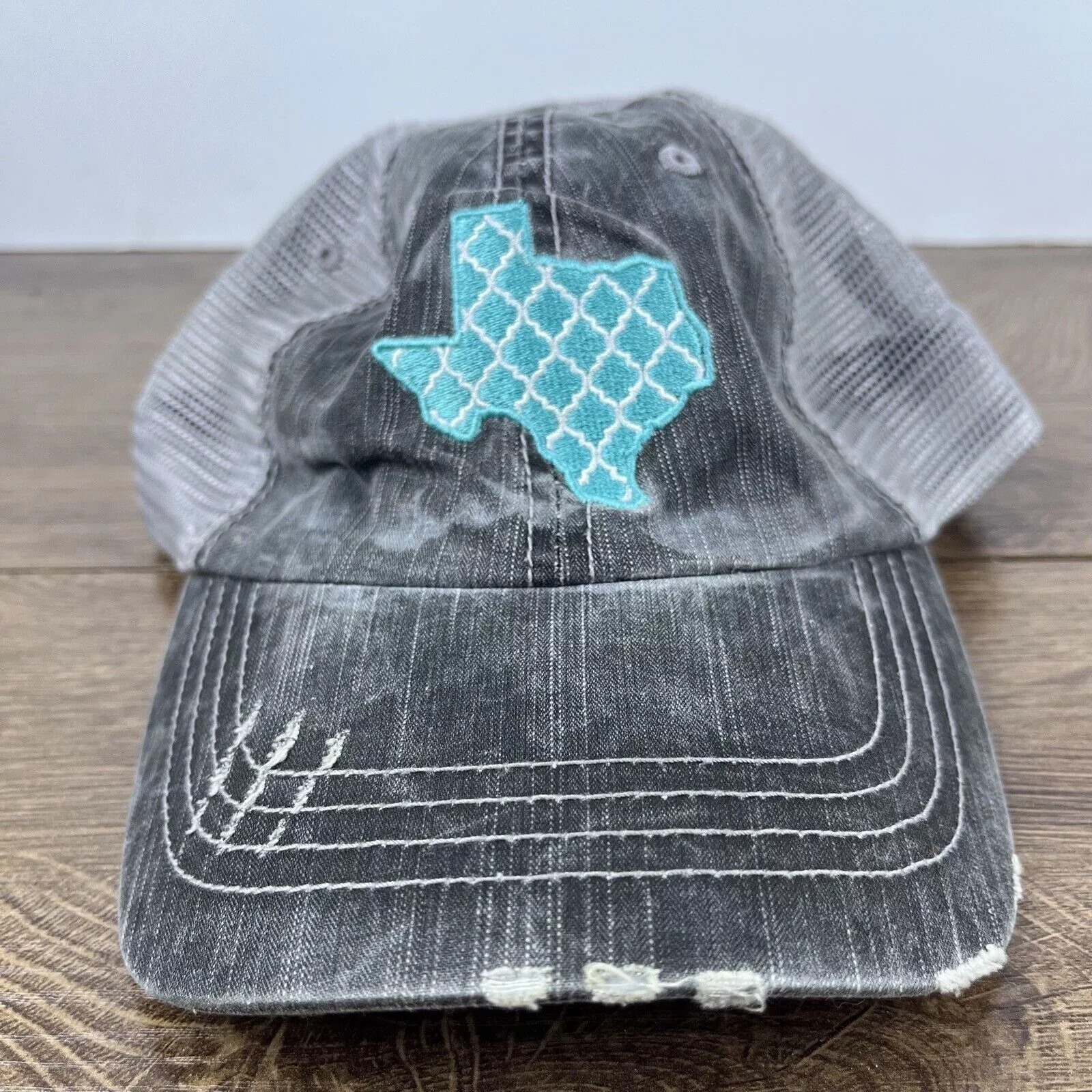 Other Hats Other Texas Hat Texas State Shape Hat Gray Adjustable Hat Gray Adu