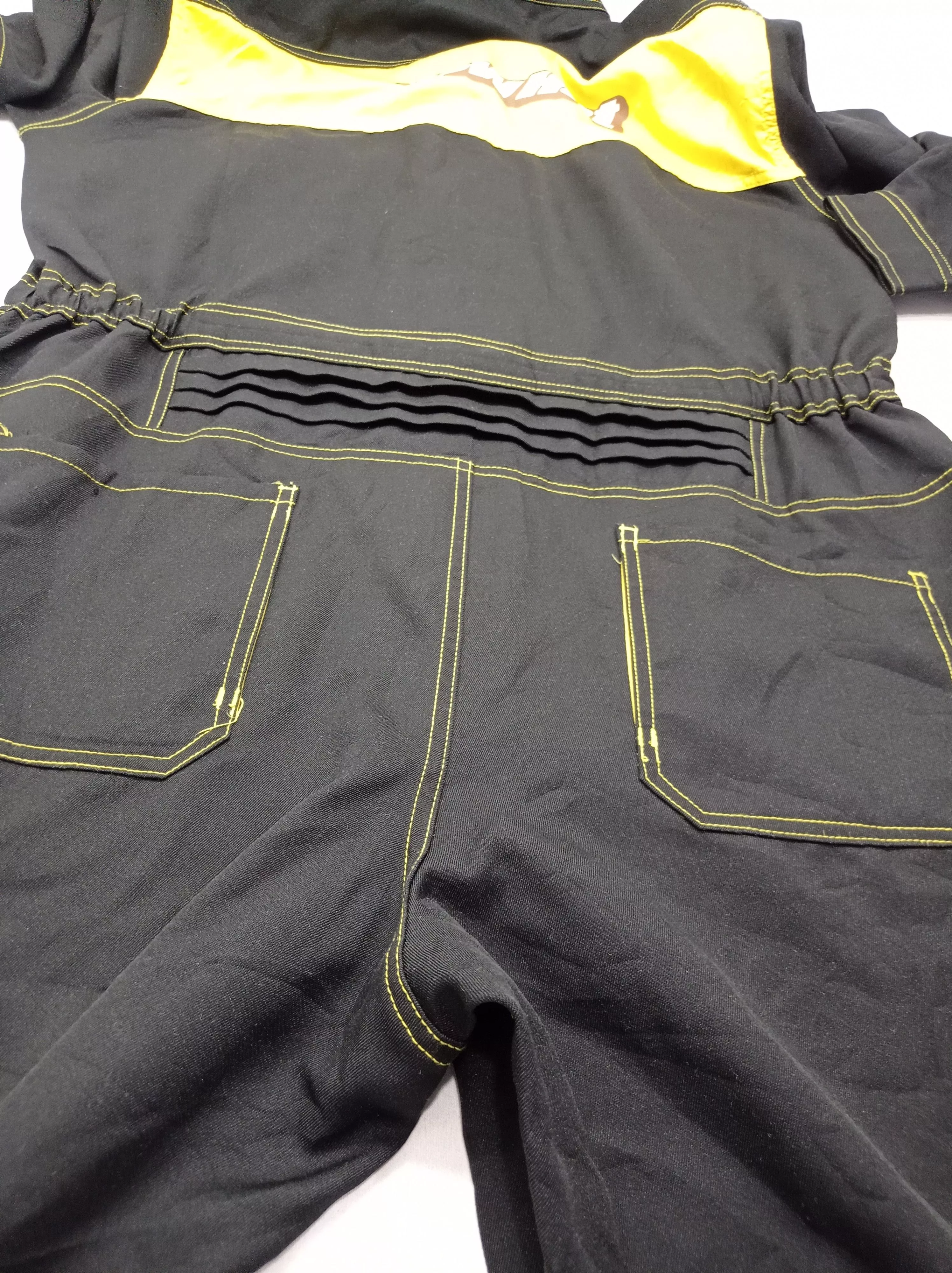 Other Overalls Jumpsuits Other Yellow Hat Coverall Black Workwear