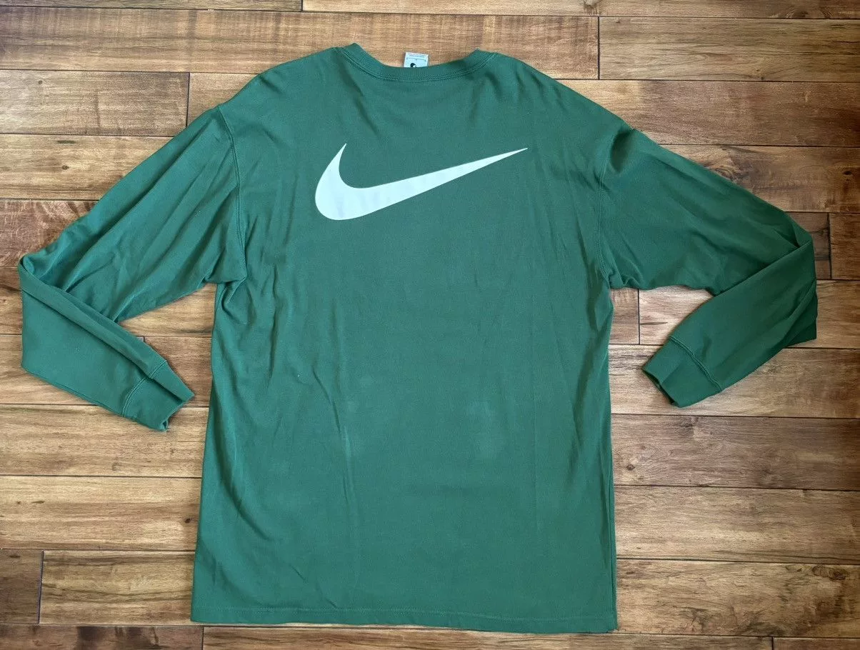 Nike Long Sleeve T Shirts Nike × Stussy Stussy Nike International Long Sleeve Green