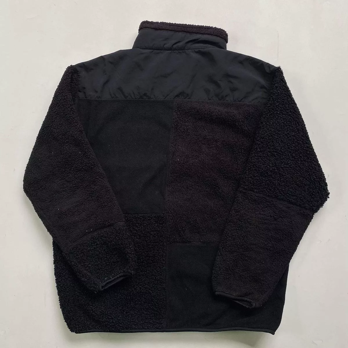 Engineered Garments Sweatshirts Hoodies Engineered Garments × Uniqlo Engineered Garments x Uniqlo Black Patchwork Fleece Tech