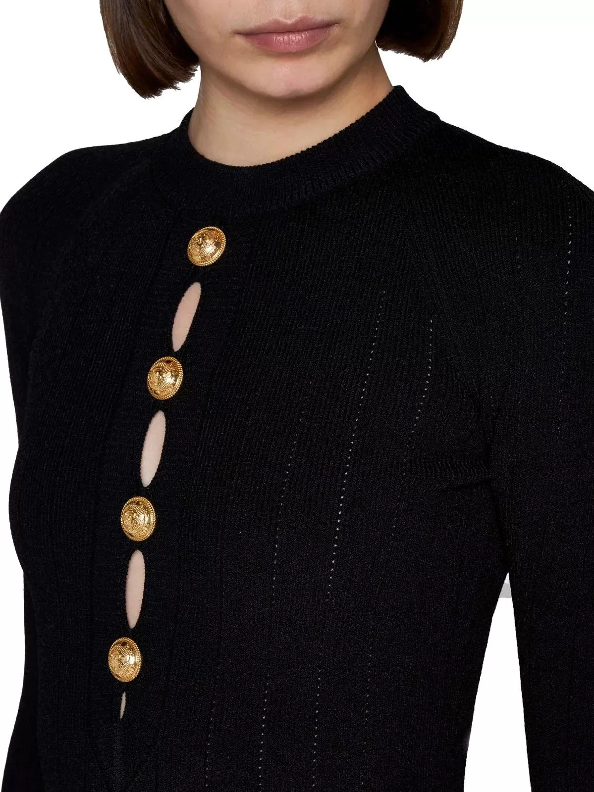 Balmain Bodysuits Balmain o1w1db10624 Bodysuit in Black