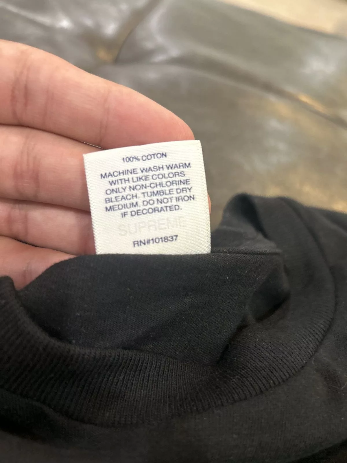 Supreme Short Sleeve T Shirts Supreme Eternal Tee ‘Black’