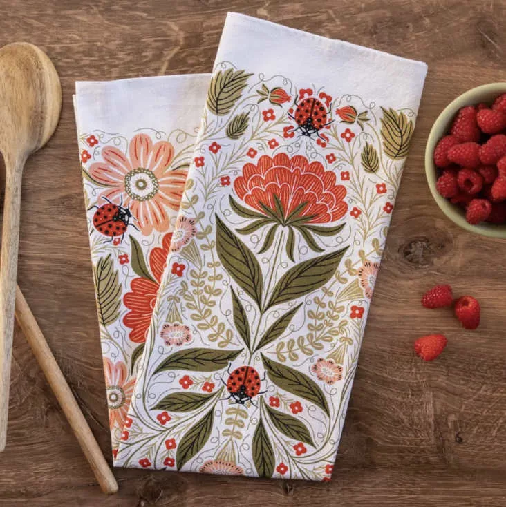Ladybug Tea Towel