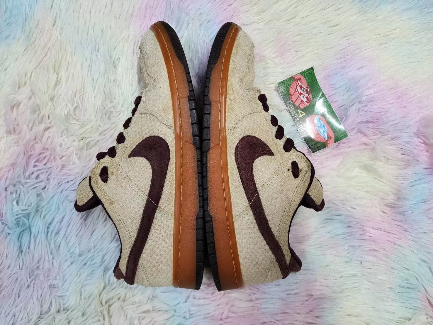 Nike Low Top Sneakers Nike Sb Dunk Low Red Hemp 2004 Beige