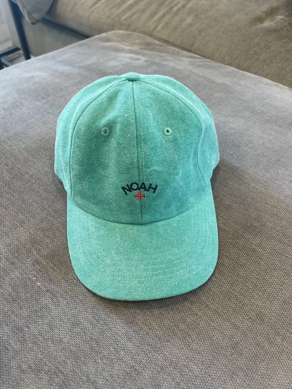 Noah Hats Noah Six-Panel Leather Strap Hat Green