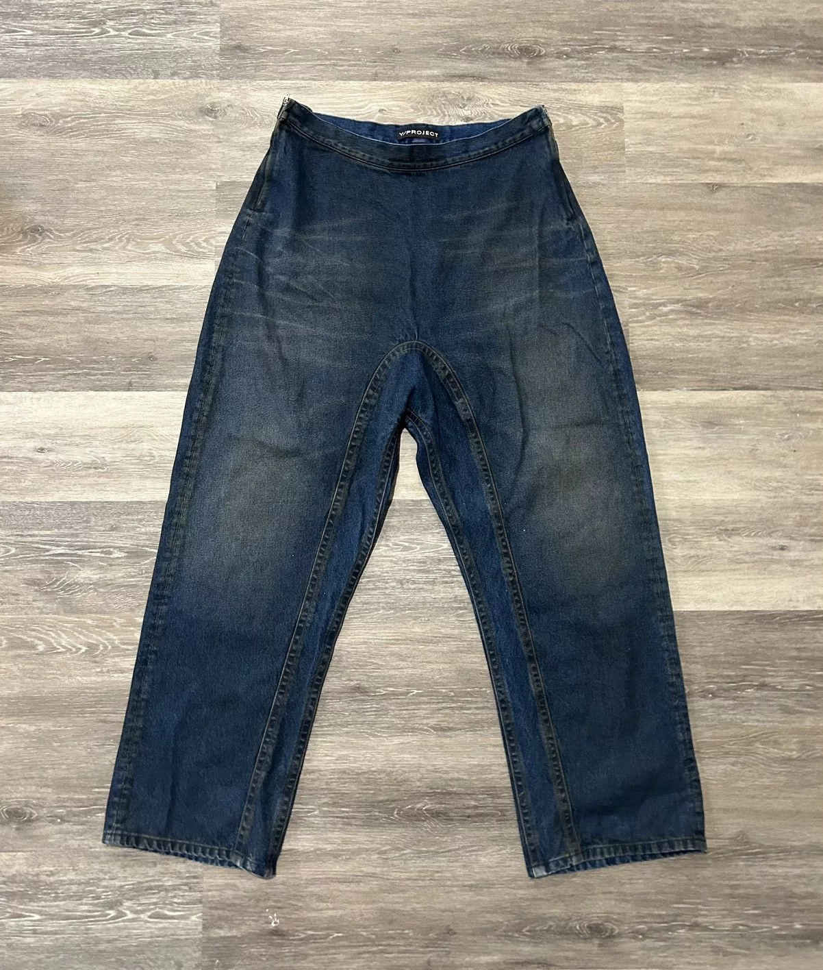 Y/Project Denim Y/Project Blue Whisker Souffle Denim Jeans