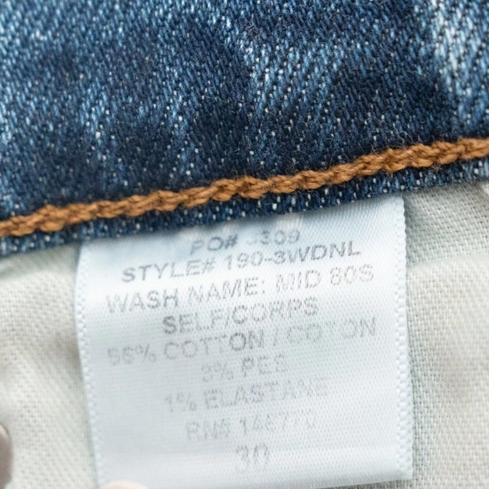 RE/DONE Jeans RE/Done. Double Needle Long Stretch Jeans In Blue.