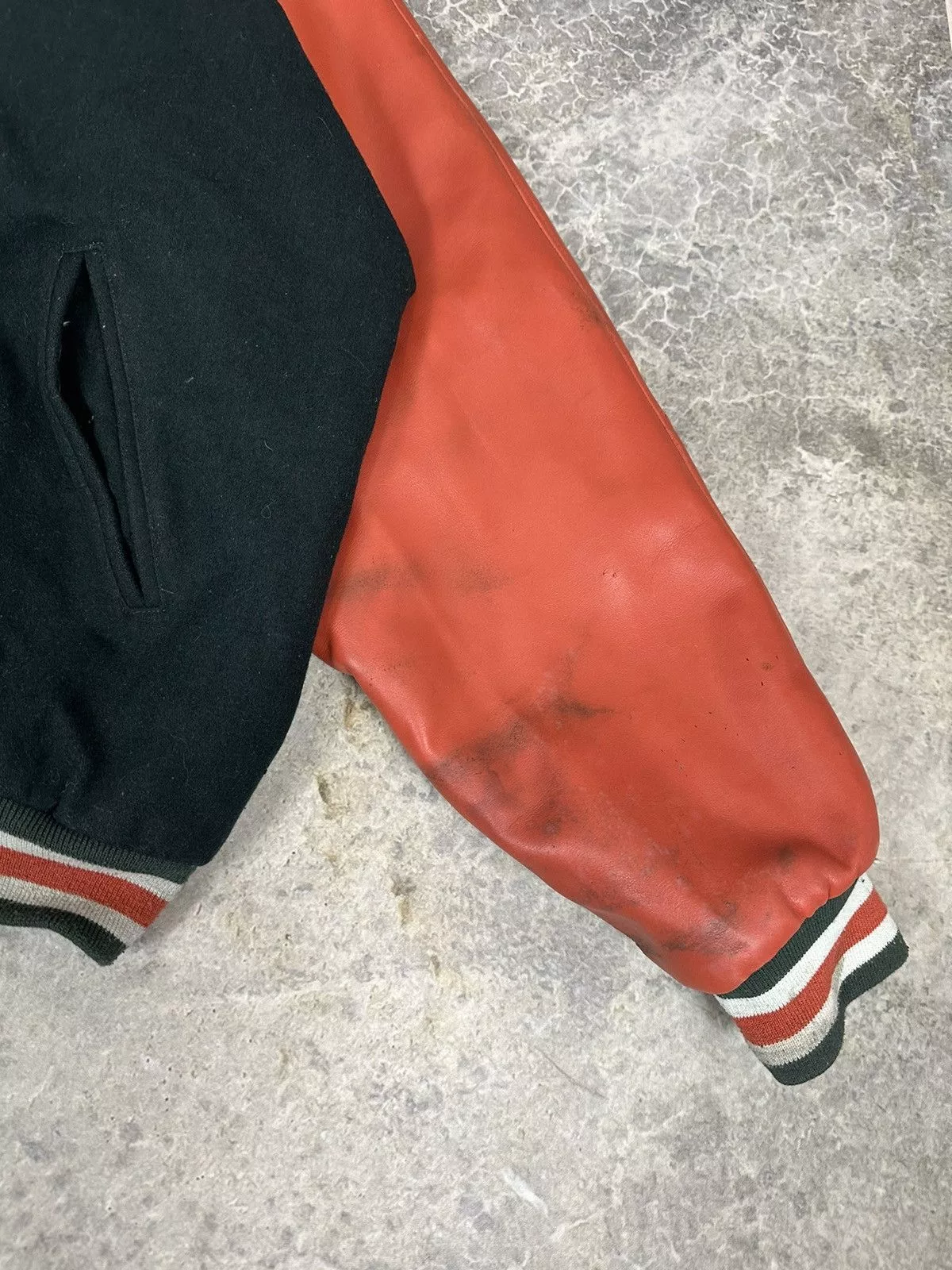 Vintage Bombers Vintage Miami U Varsity Jacket Multi