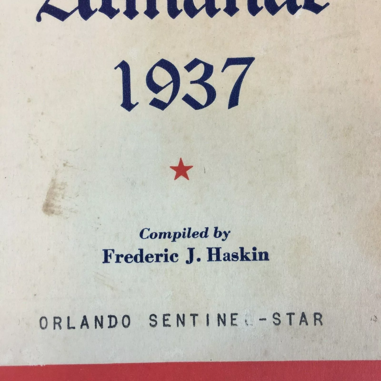 Other Periodicals Other Vintage Almanac Uncle Sams 1937 Compiled by Frederic J Haski Brown