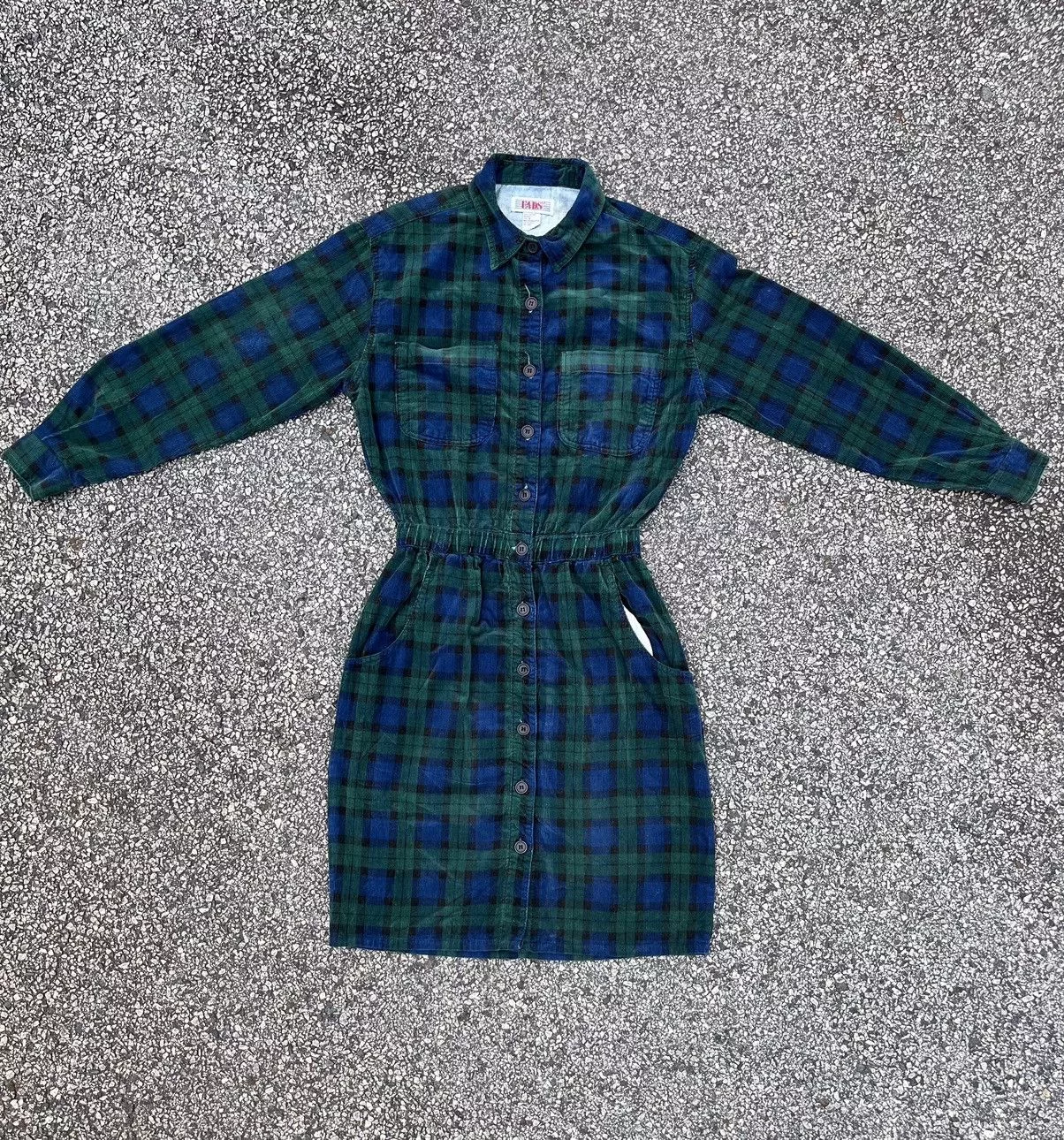 Other Coats Other × Vintage Vintage Fads 1900s Plaid Button Up Coat Blue Streetwear