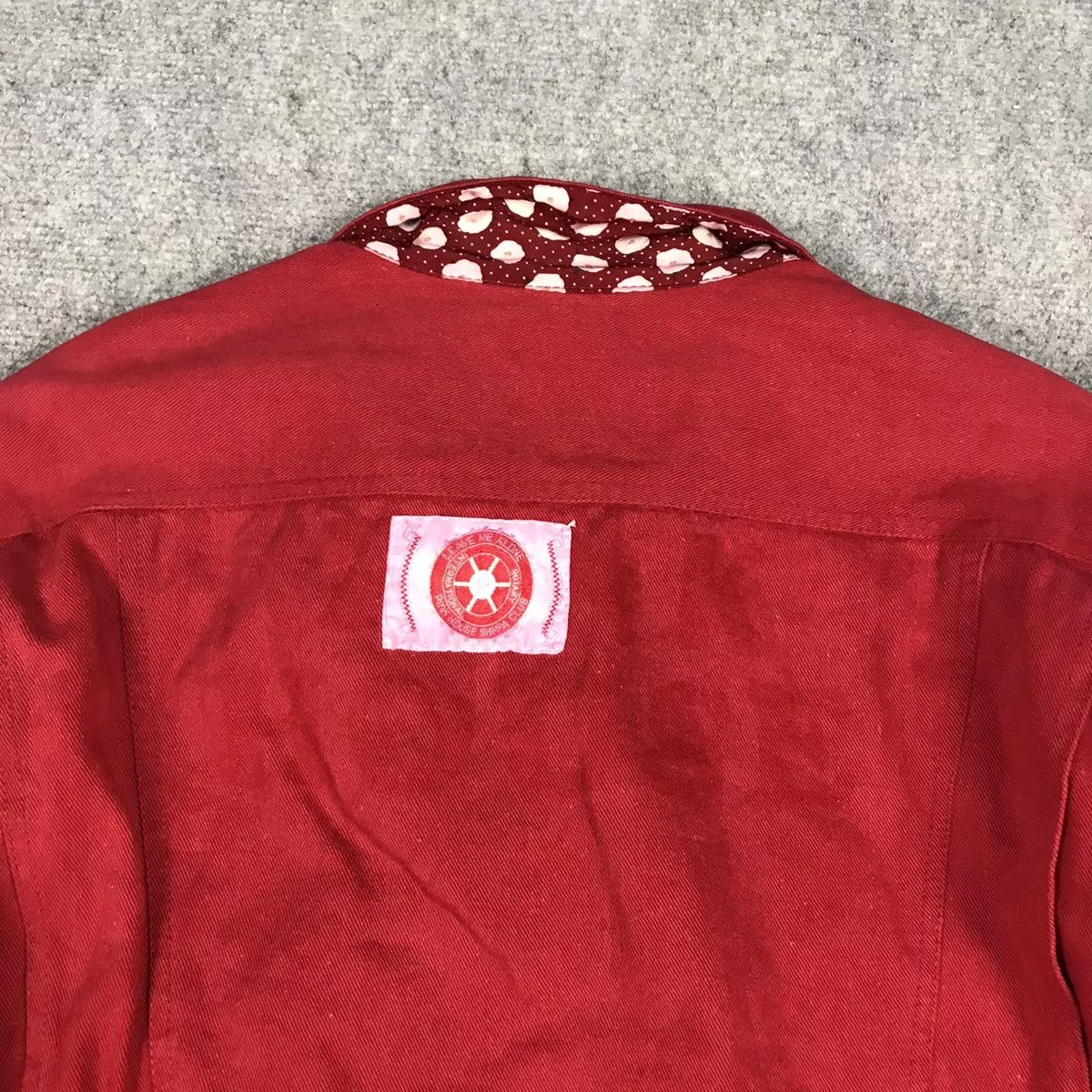 Japanese Brand Denim Jackets Japanese Brand × Pink House PINK HOUSE TYPE 2 STYLE DOUBLE POCKET JACKET Red