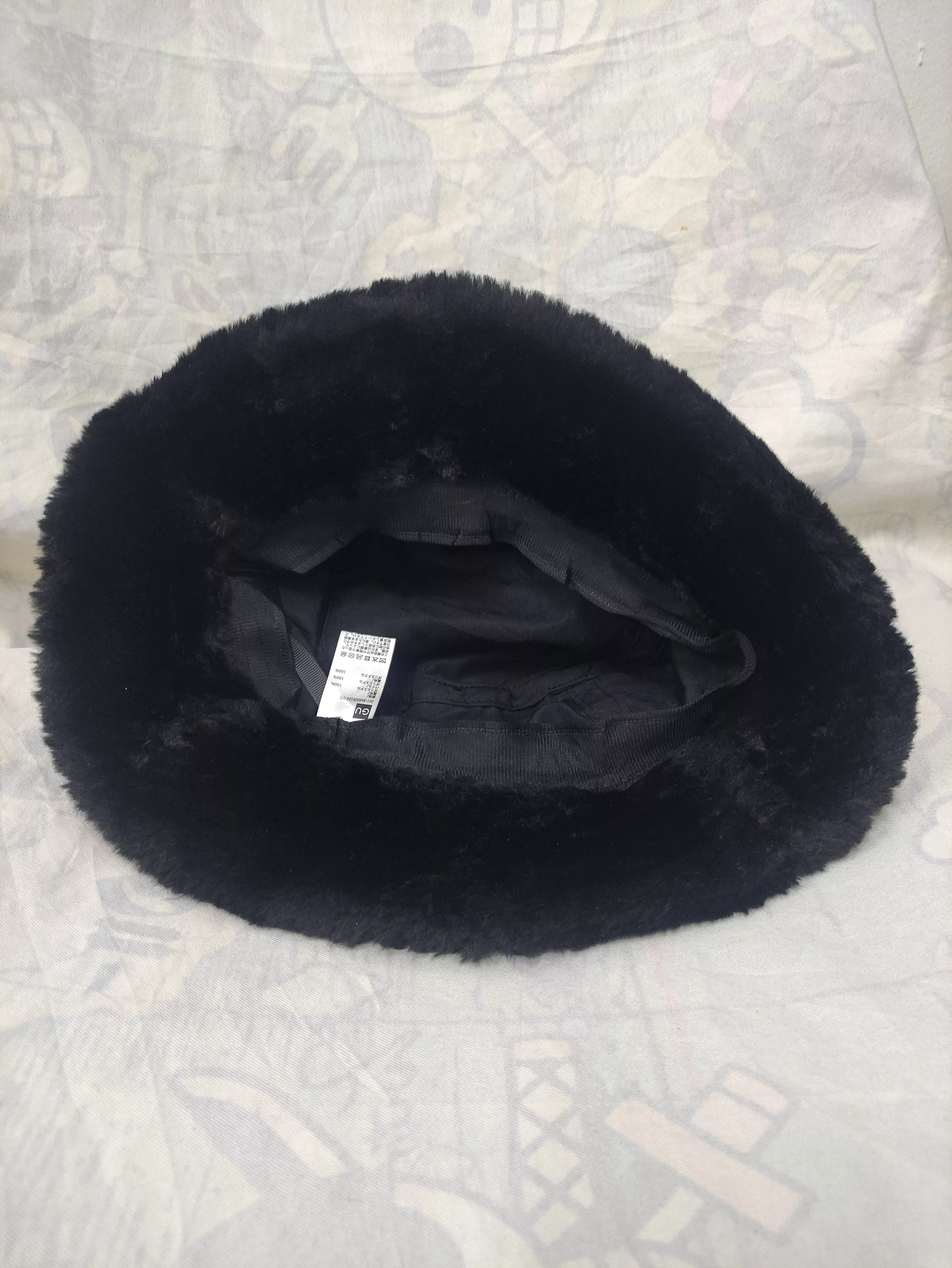 GU Hats GU FUR BUCKET HAT Black