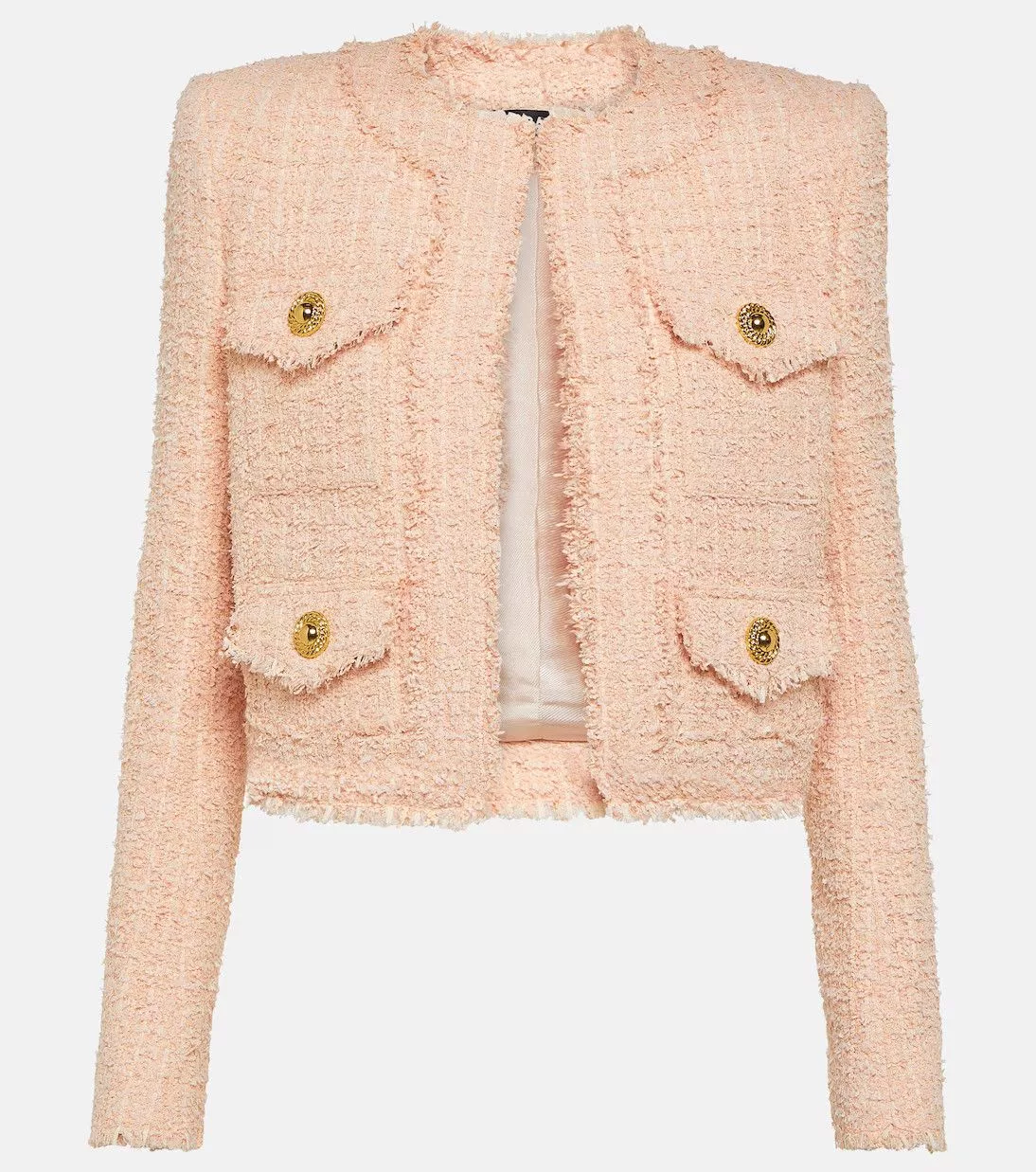 Balmain Jackets Balmain o1w1db10624 Jacket in Rose Pink