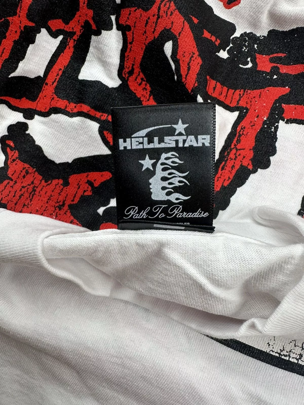 HELLSTAR Long Sleeve T Shirts Hellstar Records Long Sleeve White