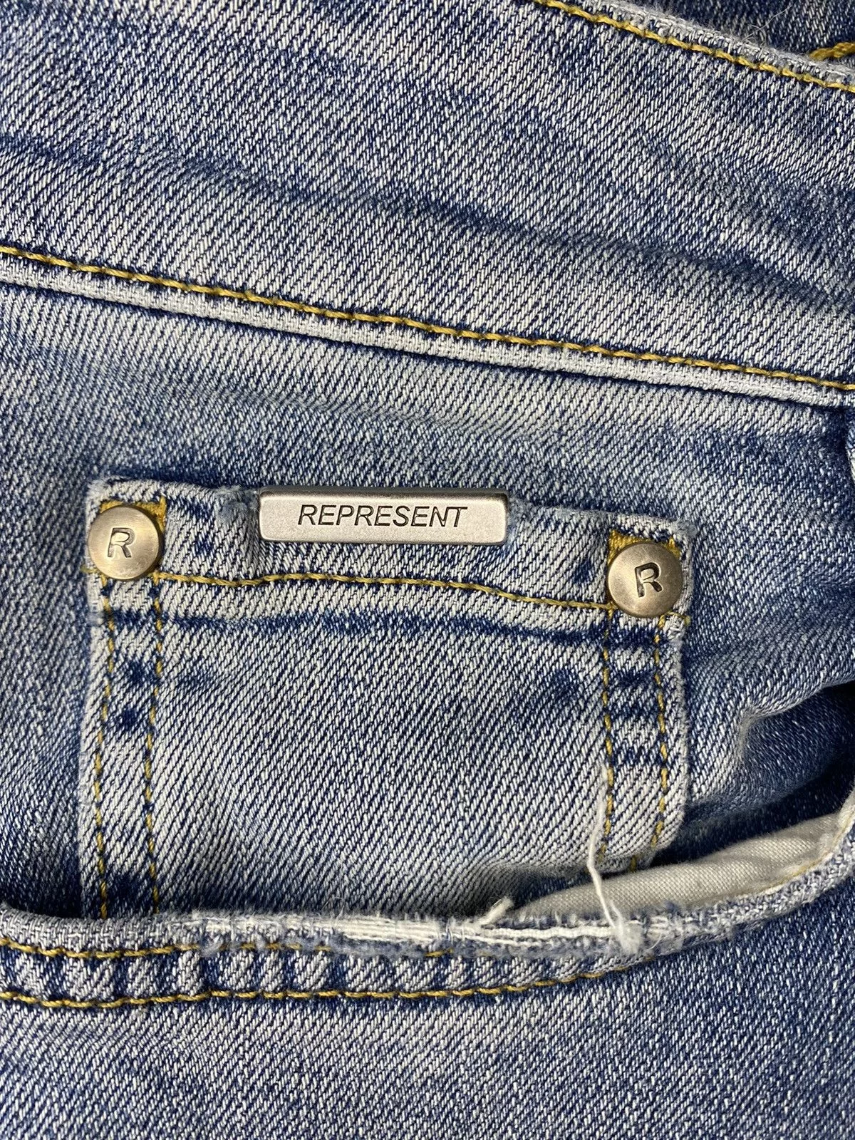 Represent Clo. Denim Represent Clo. Represent Shredded Denim Blue