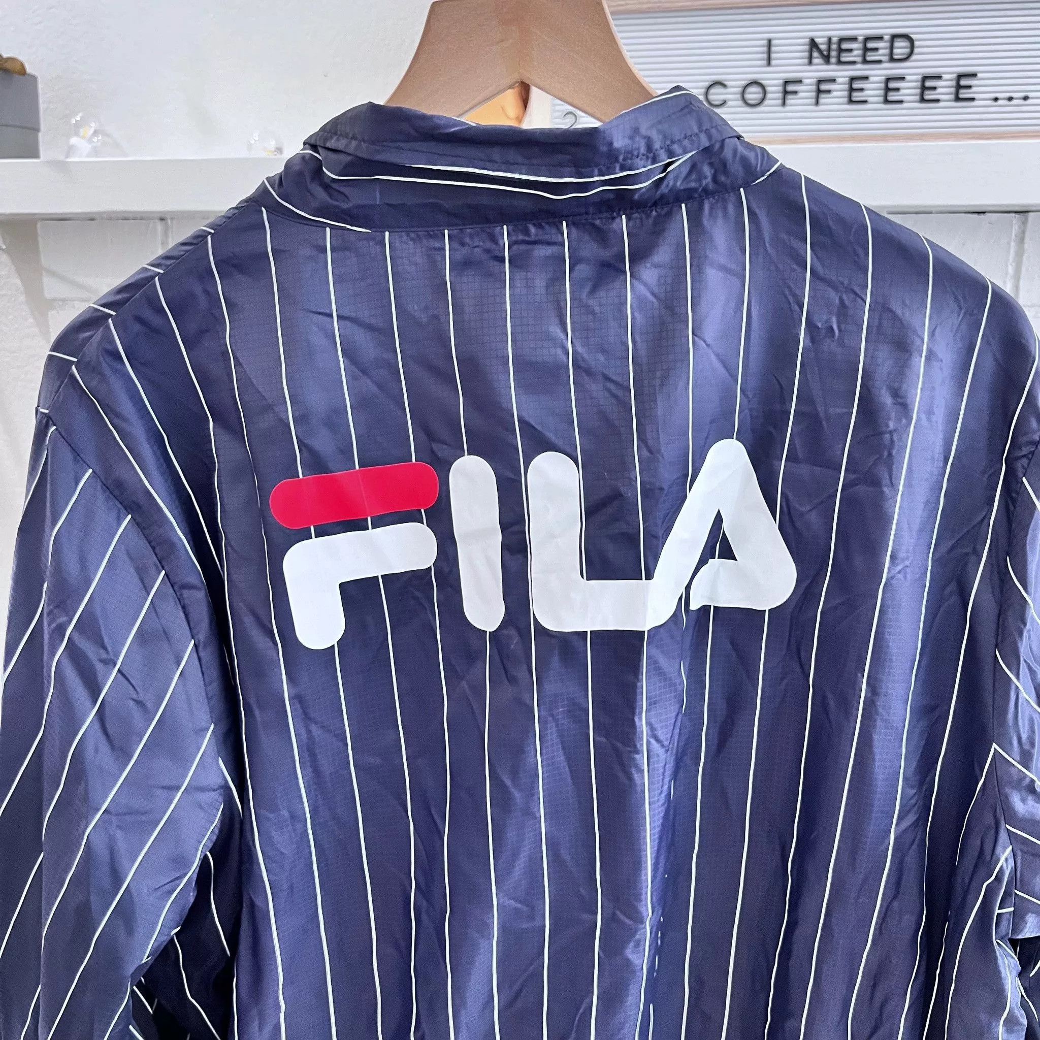 Fila Light Jackets Fila Stripe Logo Coach Jacket Multi