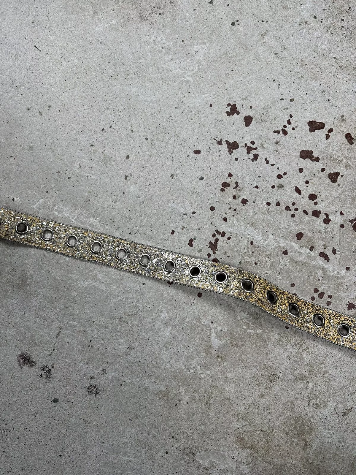 Other Belts Other Vintage y2k Gold Rhinestones Studs Belt Avant-Garde
