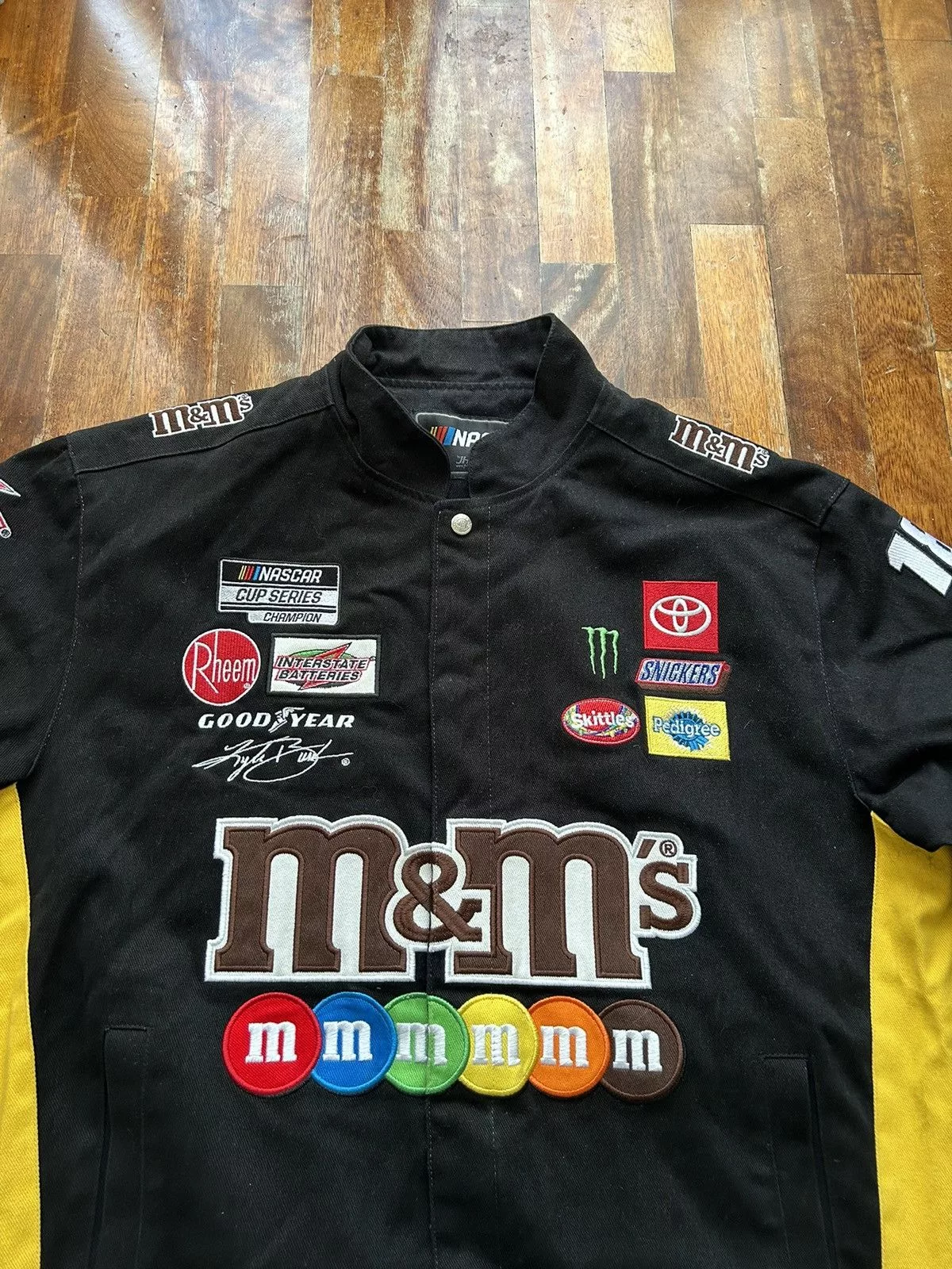 Jeff Hamilton Bombers Jeff Hamilton M&M’s Nascar Jacket Black