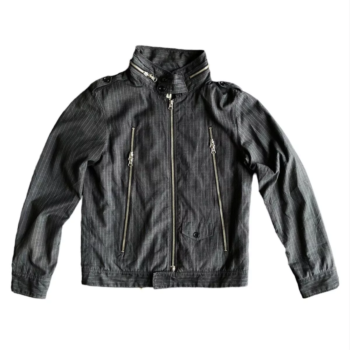 Designer Light Jackets Designer × Japanese Brand × PPFM Vintage PPFM Punk Jacket Gray