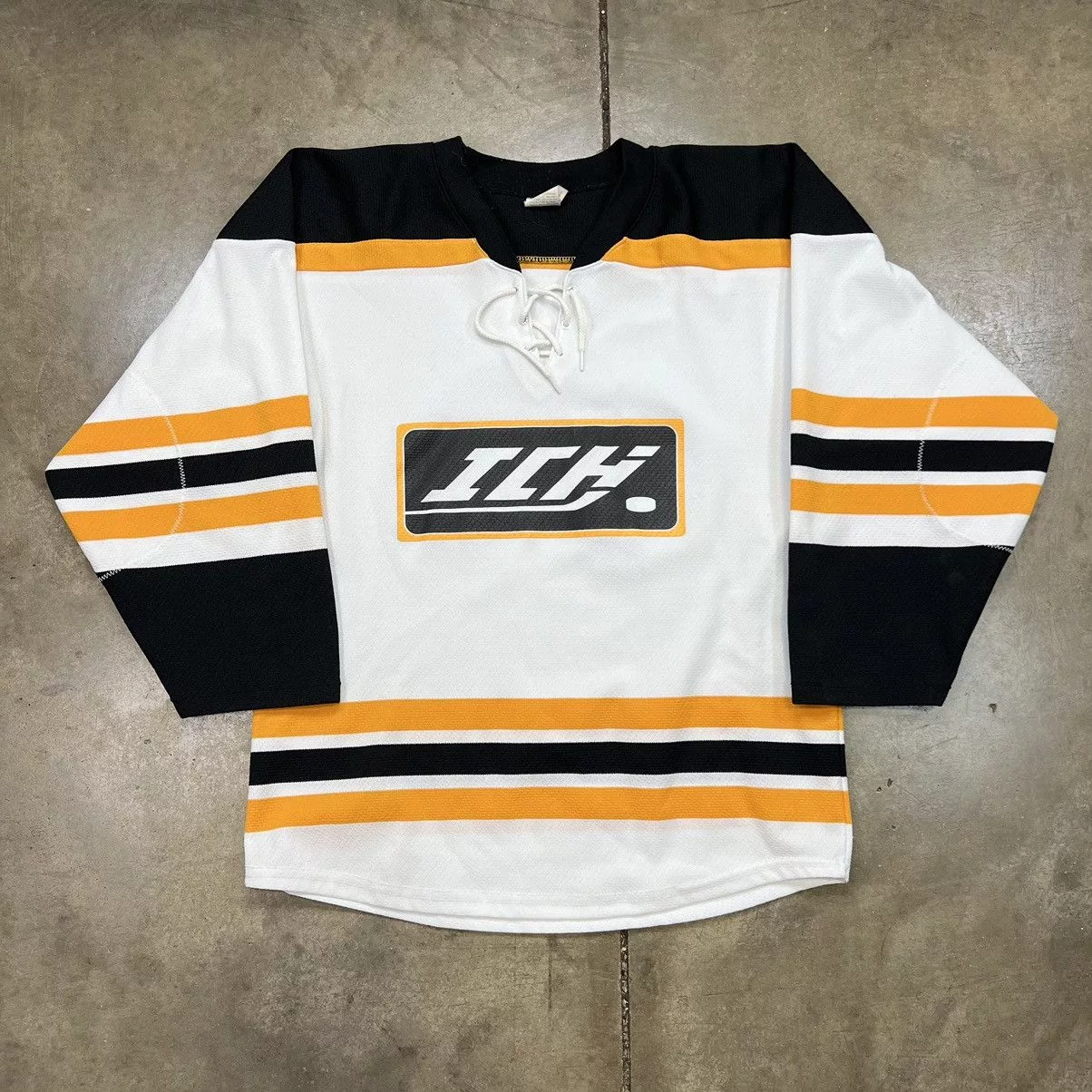 NHL Jerseys NHL × Vintage Vintage 80s 90s ICH Minor League Hockey Jersey Alternate White