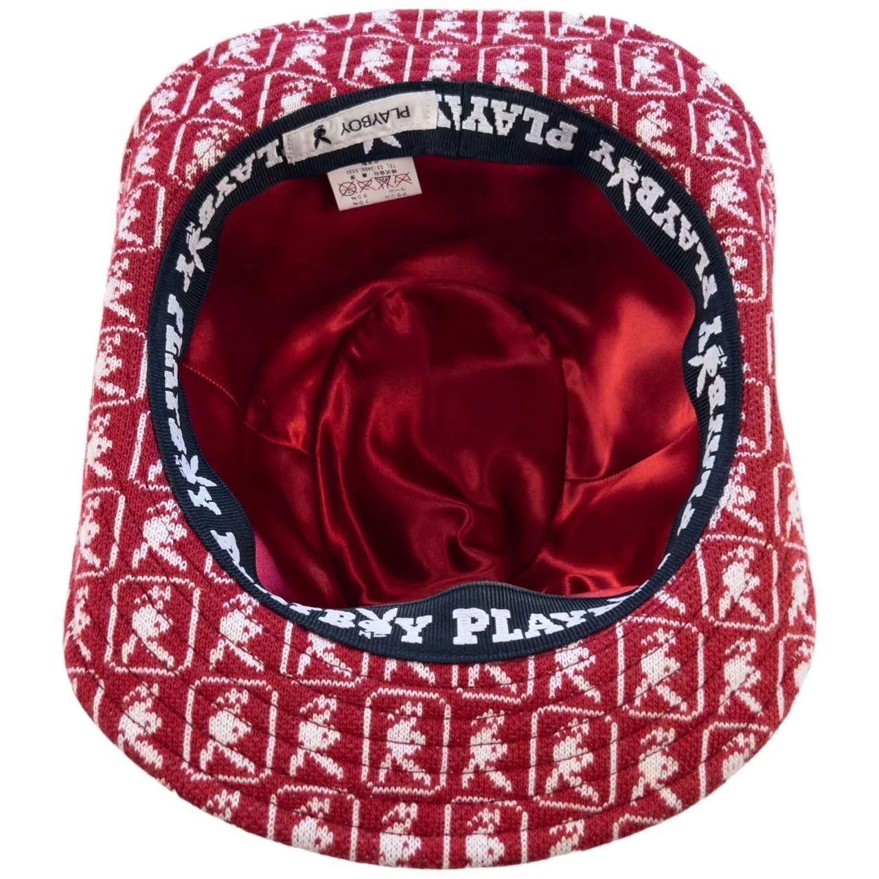 Playboy Hats Vintage Playboy Monogram Hat Red