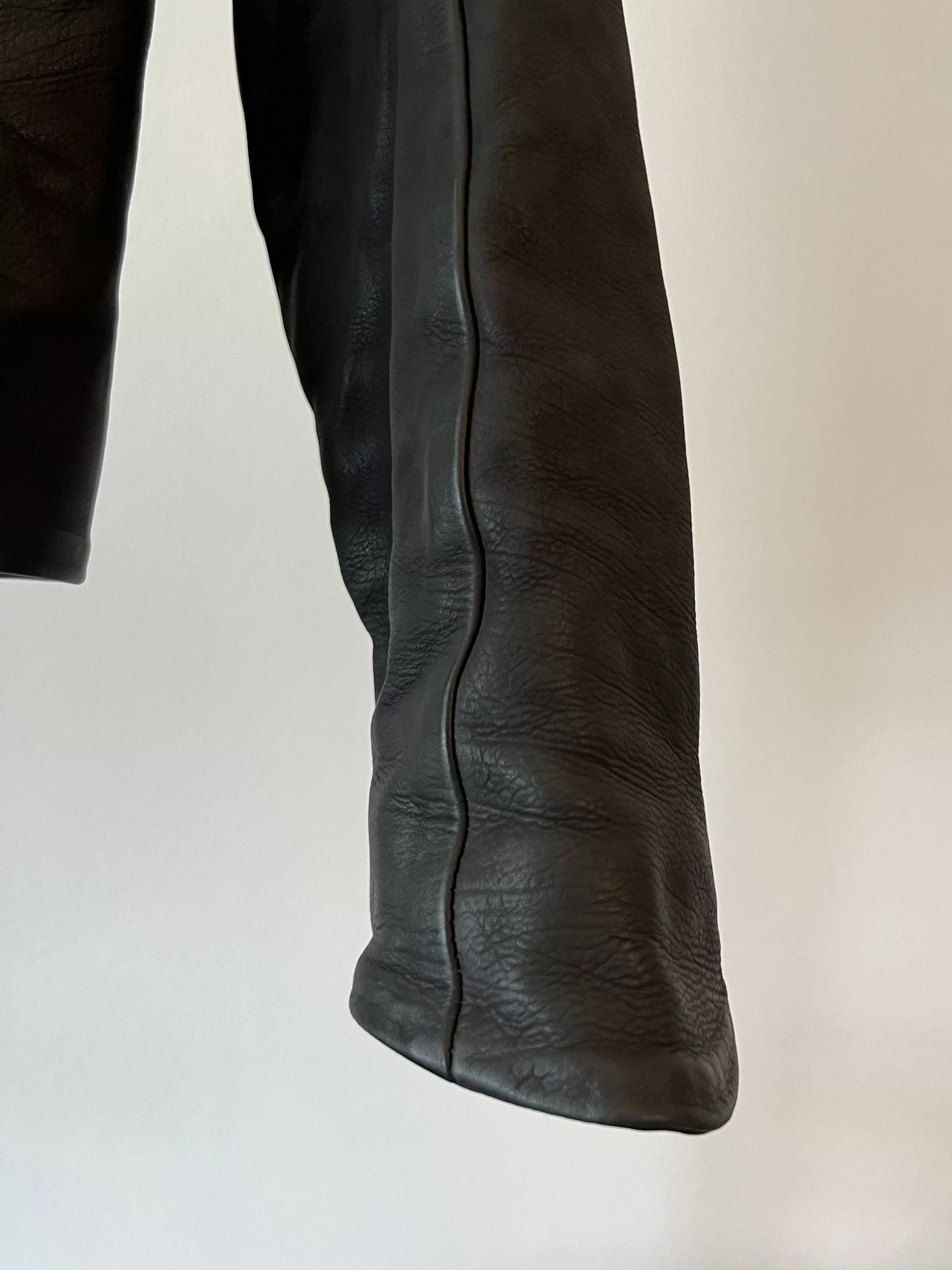 Devoa Leather Jackets Devoa Leather Jacket Black