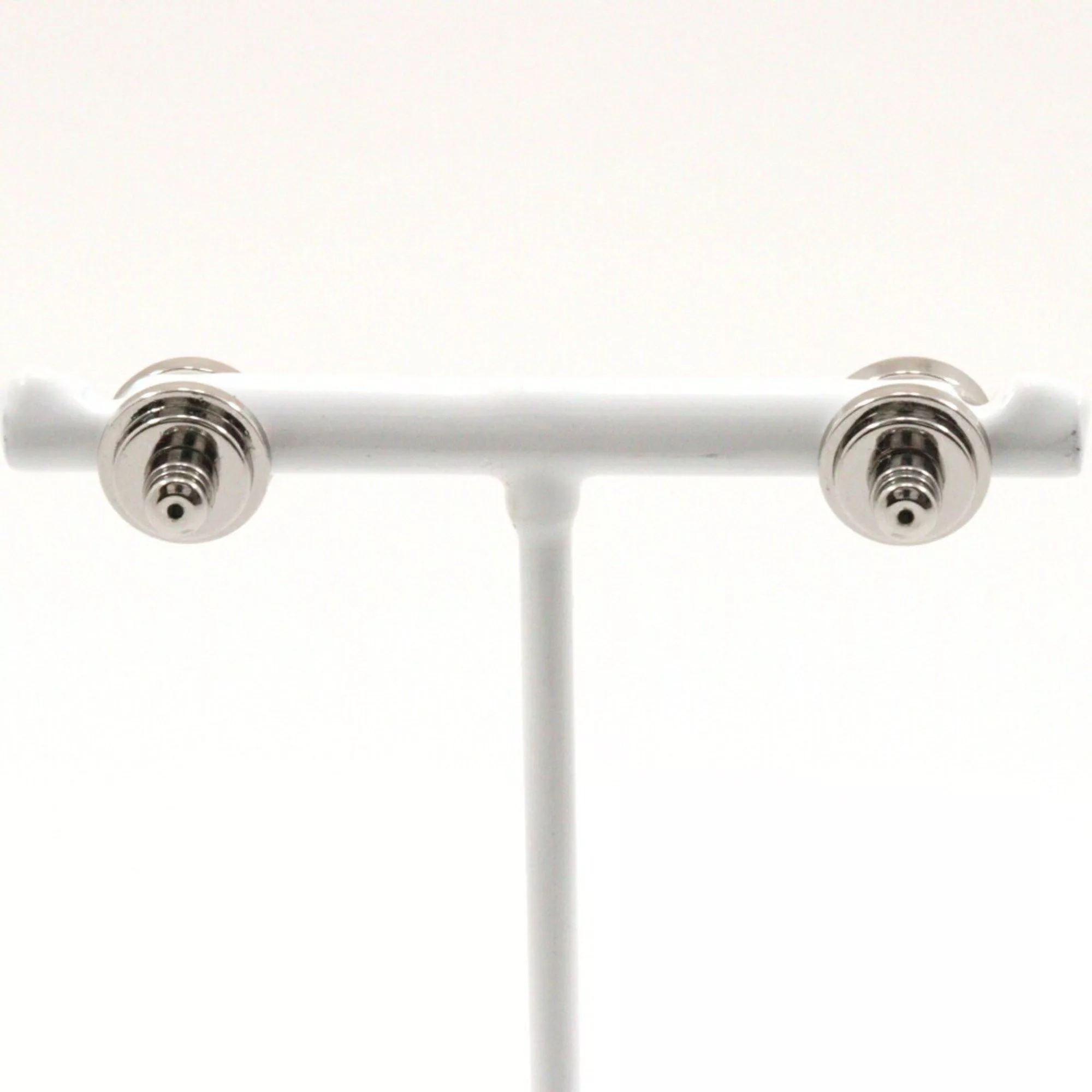 Tory Burch Earrings, Silver, Approx. 4.3g, Logo, Women's