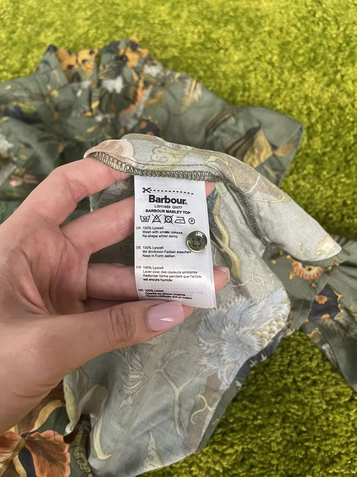 Barbour Blouses Barbour × Designer Barbour mabley top floral pattern blouse Brown Streetwear