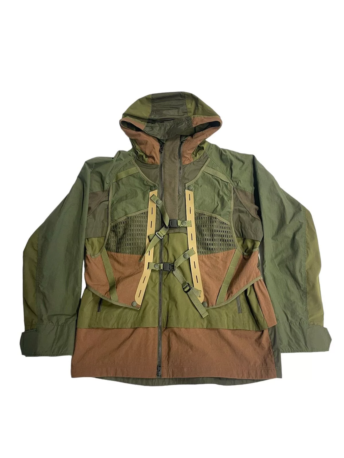 White Mountaineering Light Jackets White Mountaineering Patched Jacket Green
