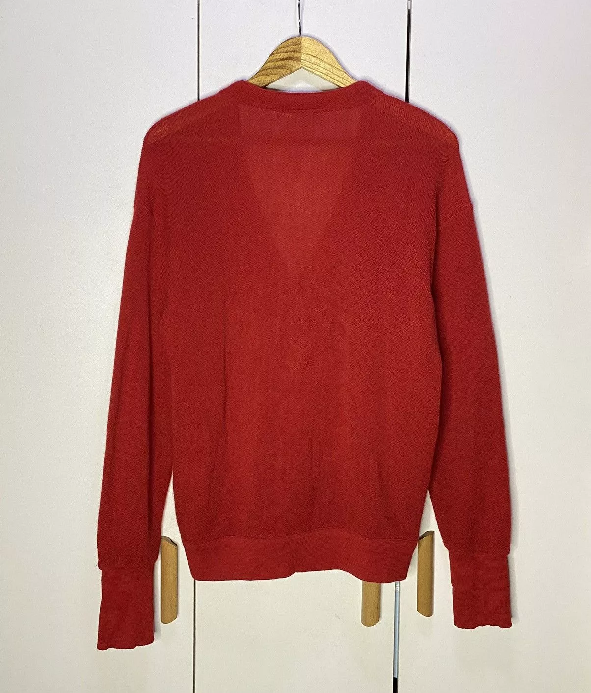 Lacoste Sweaters Lacoste Relaxed Fit Wool Cardigan | Red