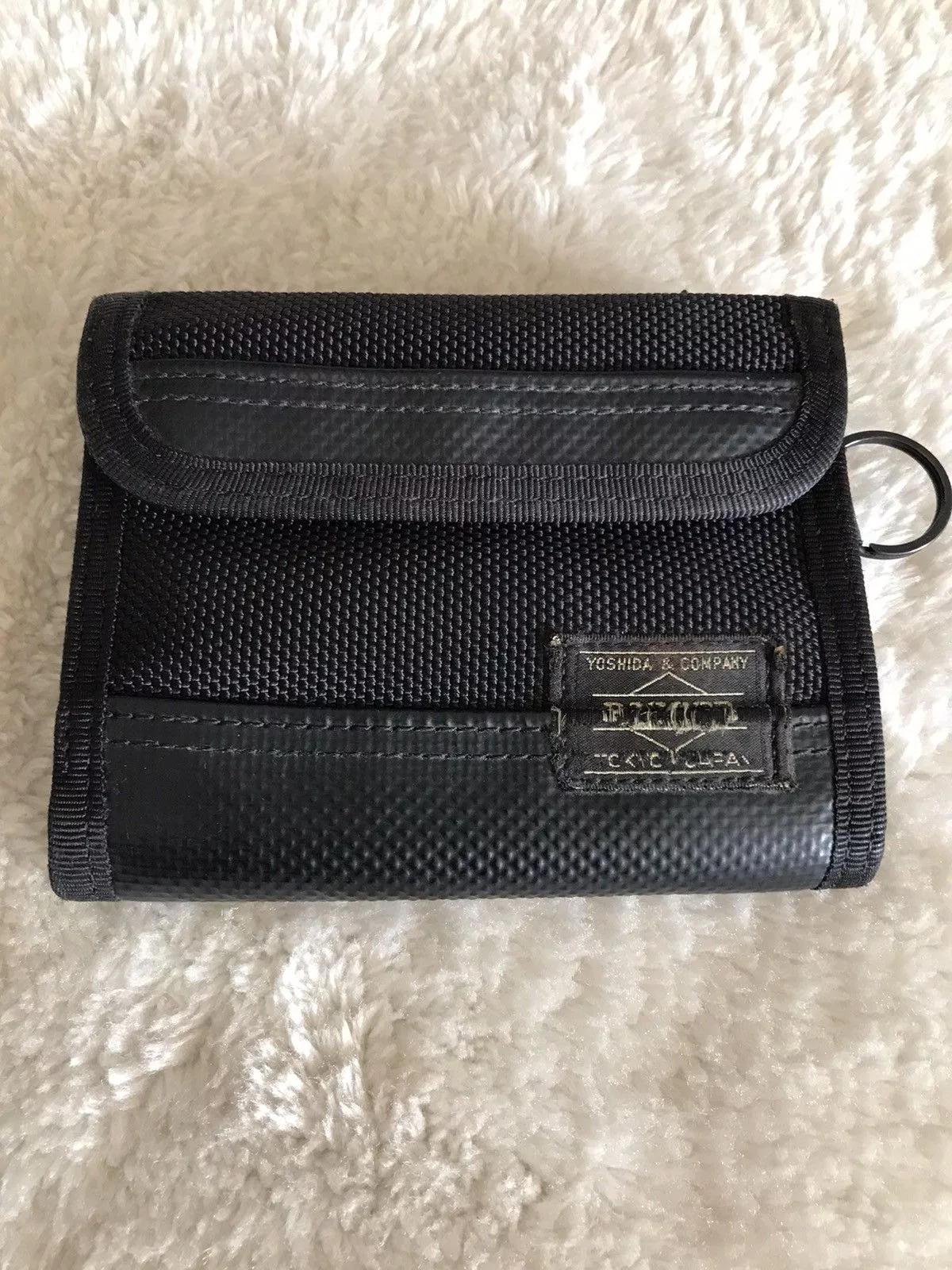 Porter Wallets Porter × Vintage PORTER Bifold Canvas Wallet Black