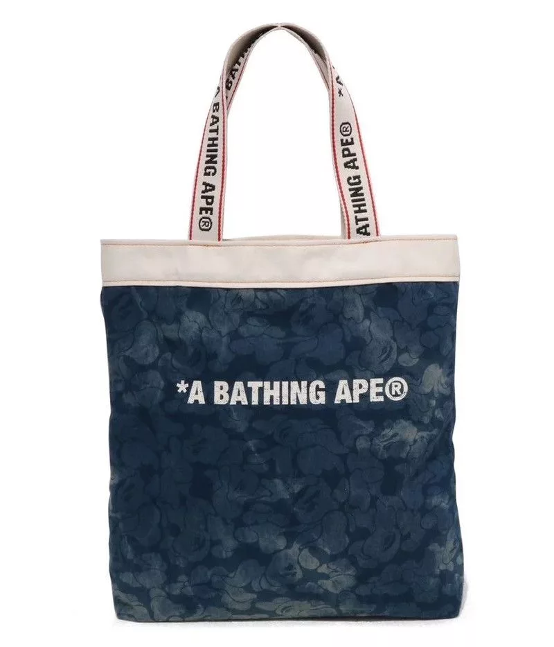Bape Miscellaneous Bape Denim Tote Bag Multi