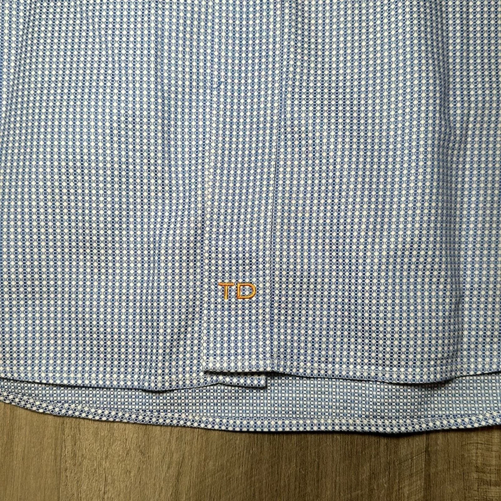 Thomas Dean Shirts Button Ups Thomas Dean Shirtmaker’s Cloth Long Sleeve - 2XLT Blue