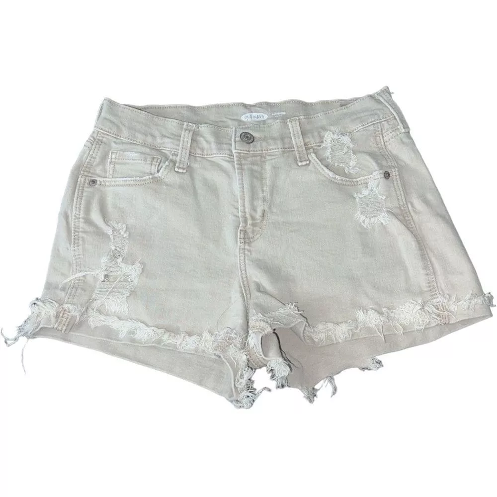 Old Navy Shorts Old navy Boyfriend mid rise shorts White