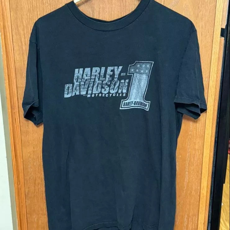 Harley Davidson Short Sleeve T Shirts Harley Davidson × Vintage Harley Davidson Provincewide Tshirt Black