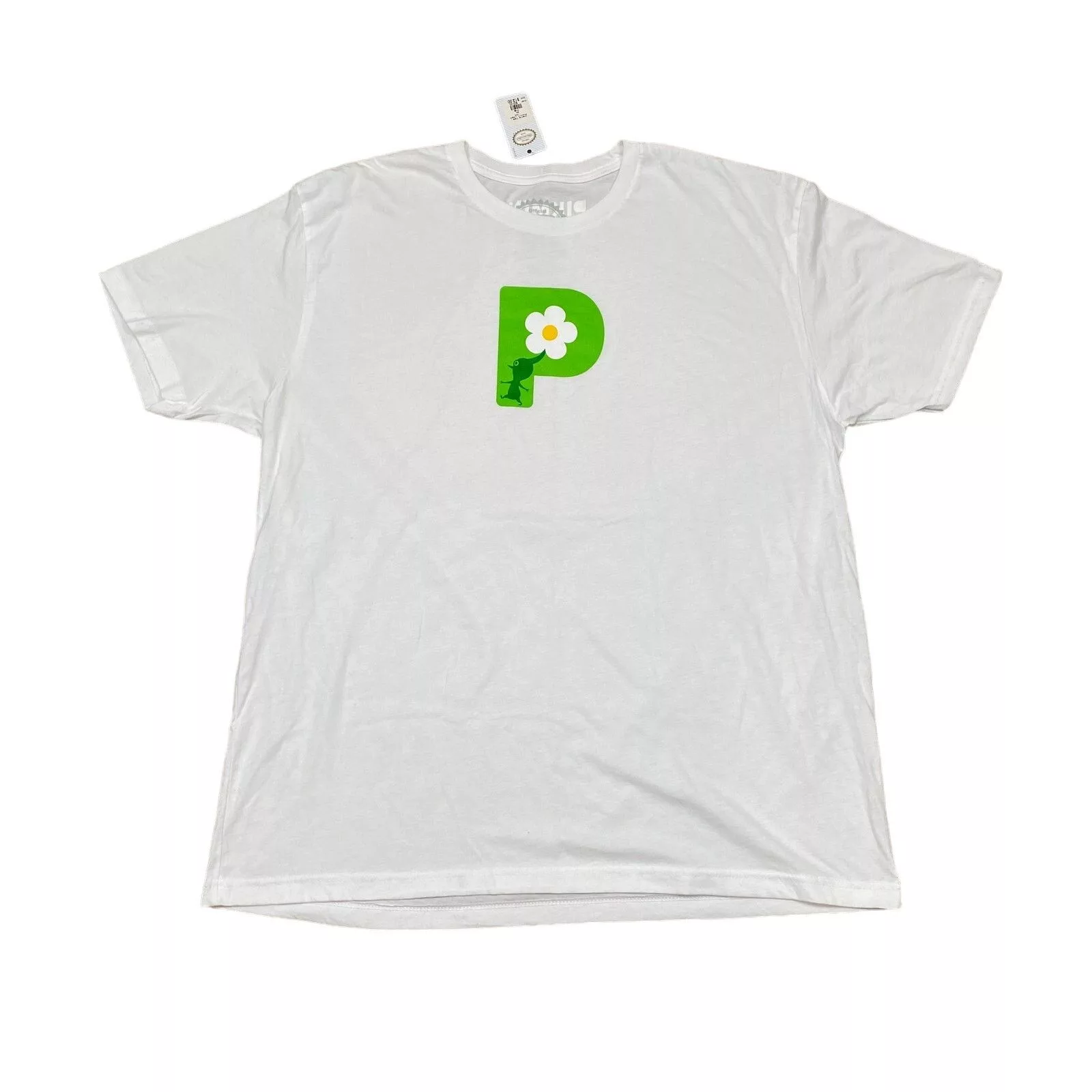 Nintendo Short Sleeve T Shirts NWT Nintendo Pikmin Logo Short Sleeve T Shirt Men's 2XL White