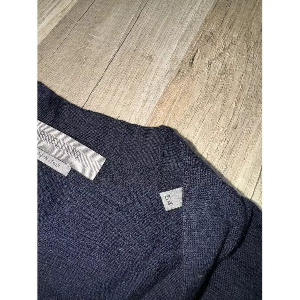 Corneliani Vests Corneliani Vest Wool Size: 54 fit L/XL Blue